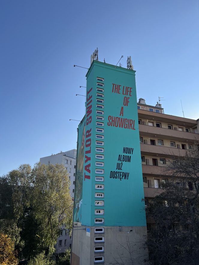 Mural promujący album Taylor Swift