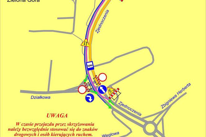 Od poniedziałku zmiana ruchu na Zjednoczenia