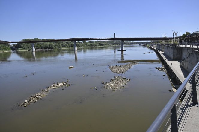 Niski stan wody w Wiśle