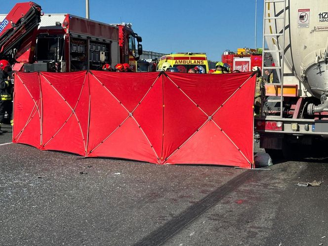 Na trasie S2 w rejonie Ursusa doszło do poważnego wypadku