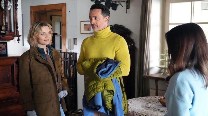 Barwy szczęścia odc. 3238. Kasia (Katarzyna Glinka), Mariusz (Rafał Cieszyński), Janka (Oliwia Drożdżyk)