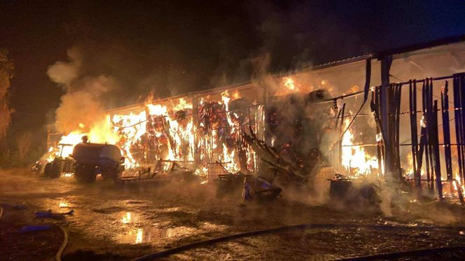 Pożar w Klubie Jeździeckim Facimiech