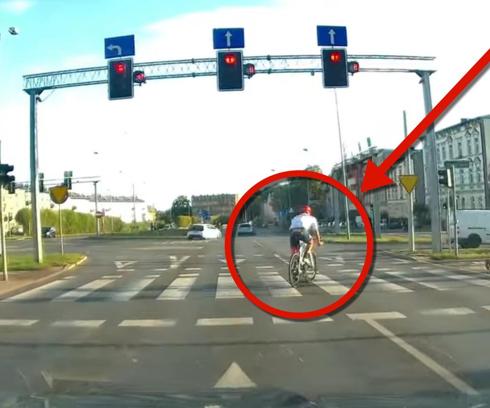 Pirat na rowerze pędził ulicami Szczecina. Złamał przepisy kilka razy!