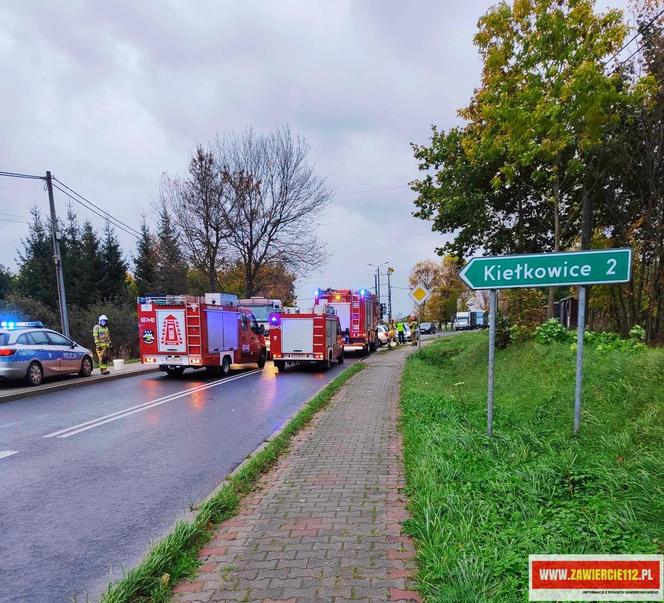 Wypadek w Podzamczu. Zderzyły się trzy auta