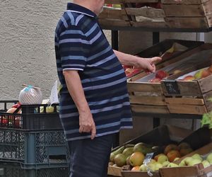 Edward Miszczak i Anna Cieślak na bazarku