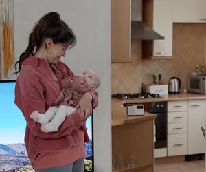 Pierwsza miłość odc. 4041. Lilka (Sylwia Sokołowska), jej córka Pola