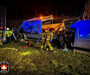 Wypadek na autostradzie A1 w Szarlejce