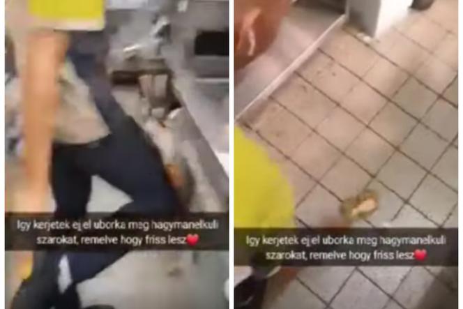 Węgry. Wycierali ser o podeszwę buta. Do sieci trafiło nagranie! McDonald's zwolnił pracowników