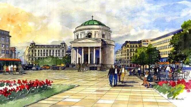 Planowane przez władze Warszawy rewitalizacje ulic i placów - Plac Trzech Krzyży