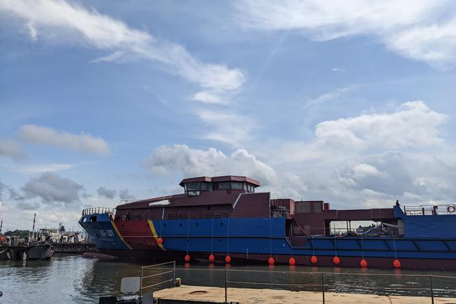 W Gdańsku zwodowano kadłub nowego patrolowca dla Morskiego Oddziału Straży Granicznej