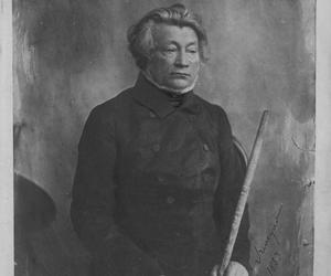 Adam Mickiewicz, poeta - reprodukcja fotografii Michała Szweycera z 1853 r.