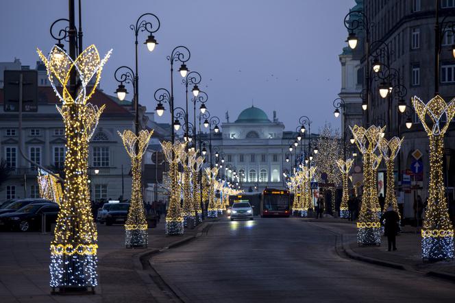 Świąteczna iluminacja Warszawy 2016/2017