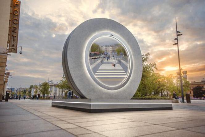 Lublin - lustrzany portal połączył miasto z Wilnem