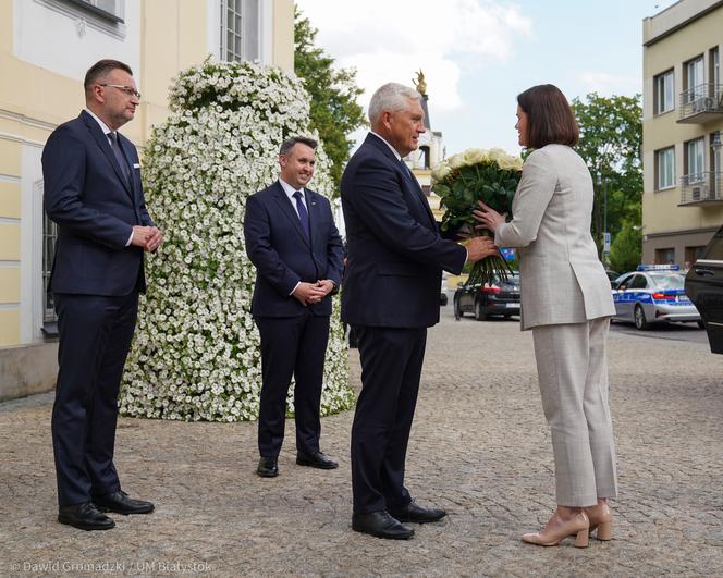 Otwarcie Skweru Wolnej Białorusi w Białymstoku