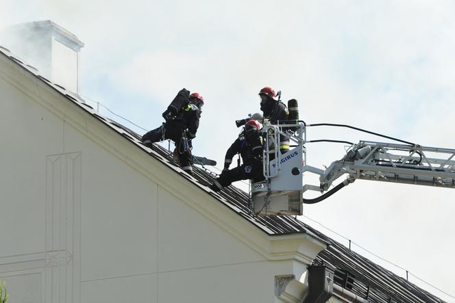 Pożar kościoła pod wezwaniem Chrystusa Króla na Targówku w Warszawie