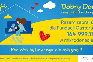 Blisko 165 tys. zł ze zbiórki mikrodonacji w sklepach Castoramy trafi na wsparcie dzieci i młodzieży z pieczy zastępczej