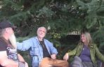 Chris Robinson z żoną i przyjacielem