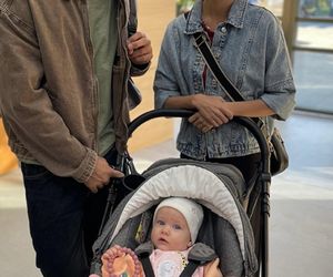 Na dobre i na złe. Blanka (Pola Gonciarz), jej córka Nina (Rita Sobocińska), Krzysztof Radwan (Mateusz Damięcki)