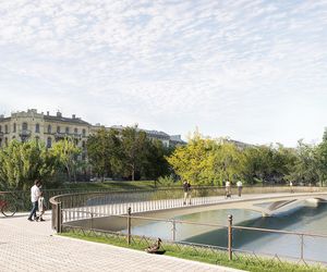 Wizualizacje Kładki Łąbędziej we Wrocławiu