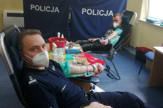 W komendzie policji w Iławie oddali krew dla potrzebujących