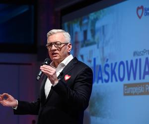 Jacek Jaśkowiak oficjalnie z poparciem KO. Konferencja prasowa KKW Koalicja Obywatelskiej