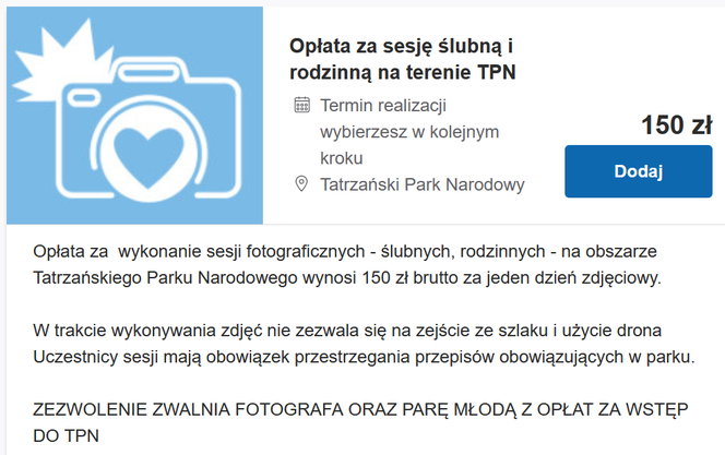 Sesja ślubna w Tatrzańskim Parku Narodowym. Ile kosztuje?