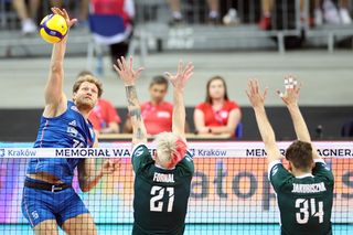 Siatkówka. Mecz Polska-Serbia. Memoriał Huberta Jerzego Wagnera w Krakowie