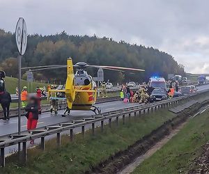 Wypadek na autostradzie A4. Kobieta zmarła w szpitalu