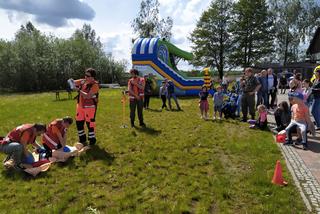 Zajęcia dla dzieci z udzielania pierwszej pomocy w ramach kampanii społecznej Akcja i Edukacja. Widzę, więc reaguję - 23.05.2021 nad zalewem w Siedlcach