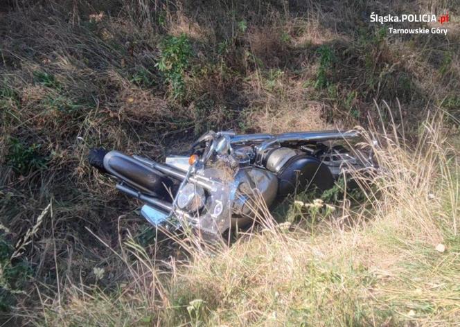 Wypadek na DK11 w powiecie tarnogórskim. Nie żyje 35-letni motocyklista