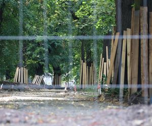 Rewitalizacja parku Bronowickiego w lublinie - postęp prac na koniec lipca 2025