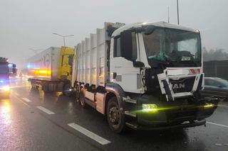 Horror na obwodnicy Krakowa! Gigantyczne utrudnienia po zderzeniu siedmiu samochodów