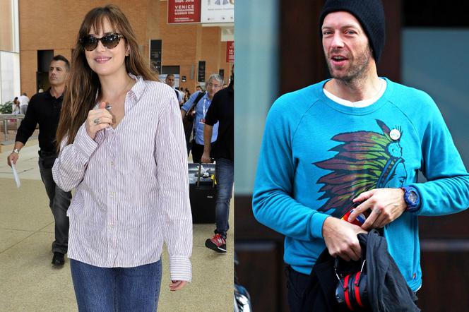 Dakota Johnson i Chris Martin z Coldplay