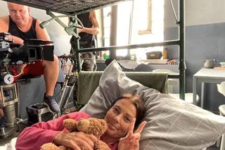 Instagram. Kasia (Katarzyna Glinka) na planie w więzieniu