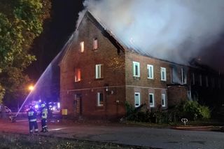 Pożar budynku mieszkalnego w Łobzie