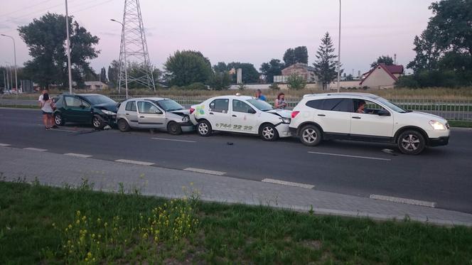 Zderzenie czterech samochodów koło Areny Lublin