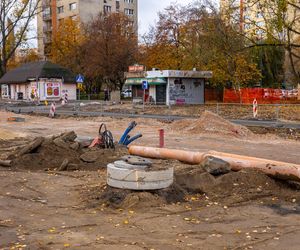 Budowa tramwaju na Stegny w Warszawie