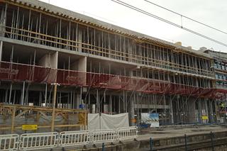 Budowa dworca PKP w Kielcach (marzec 2023)