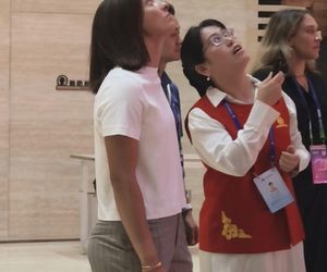 Iga Świątek w Muzem Architektury w Wuhan