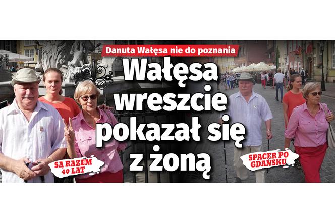 Wałęsa wreszcie pokazał się z żoną