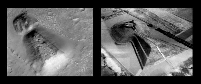 Tajemnicze konstrukcje odkryte na Marsie. "Piramida i papuga"