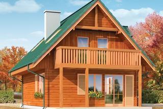 Projekt domu D03 Grześ Drewniany