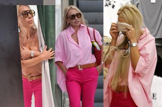 Monika Jarosińska rozgogolona w centrum handlowym. Zapomniała się zasłonić. Wszystko jej widać