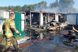 Pożar w Sławkowie. Płomienie w terminalu przeładunkowym