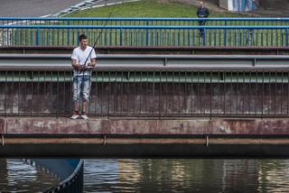 Wędkarz przy Węźle Kliniczna