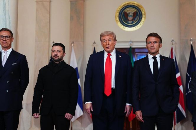 Spotkanie Zełeński - Trump w Białym Domu z udziałem europejskich liderów