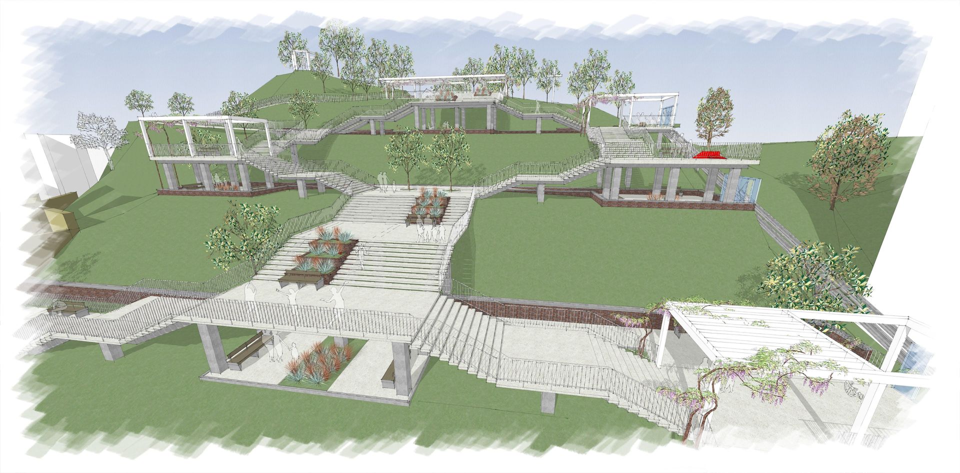 Schody Donikąd - wizualizacje