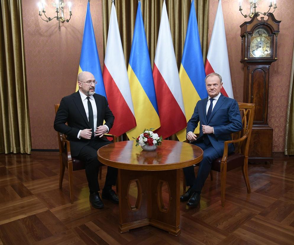 Spotkanie premierów Ukrainy i Polski. Tusk zabrał głos