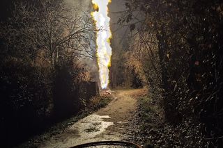 Potężny wyciek gazu w Krakowie. Ogromny słup ognia poderwał mieszkańców na nogi!