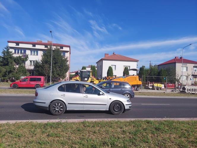 Utrudnienia w ruchu na ul. Szczebrzeskiej w Zamościu